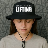 I'd Rather Be Lifting Funny Workout Gym Bucket Hat