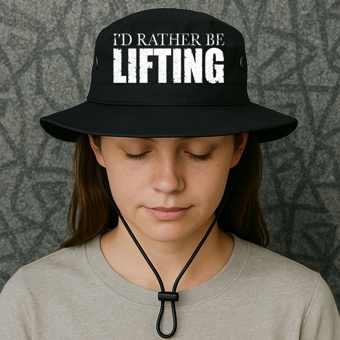I'd Rather Be Lifting Funny Workout Gym Bucket Hat