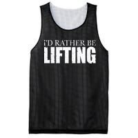 I'd Rather Be Lifting Funny Workout Gym Mesh Reversible Basketball Jersey Tank