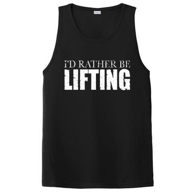 I'd Rather Be Lifting Funny Workout Gym PosiCharge Competitor Tank