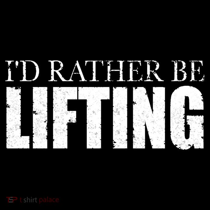 I'd Rather Be Lifting Funny Workout Gym PosiCharge Competitor Tank