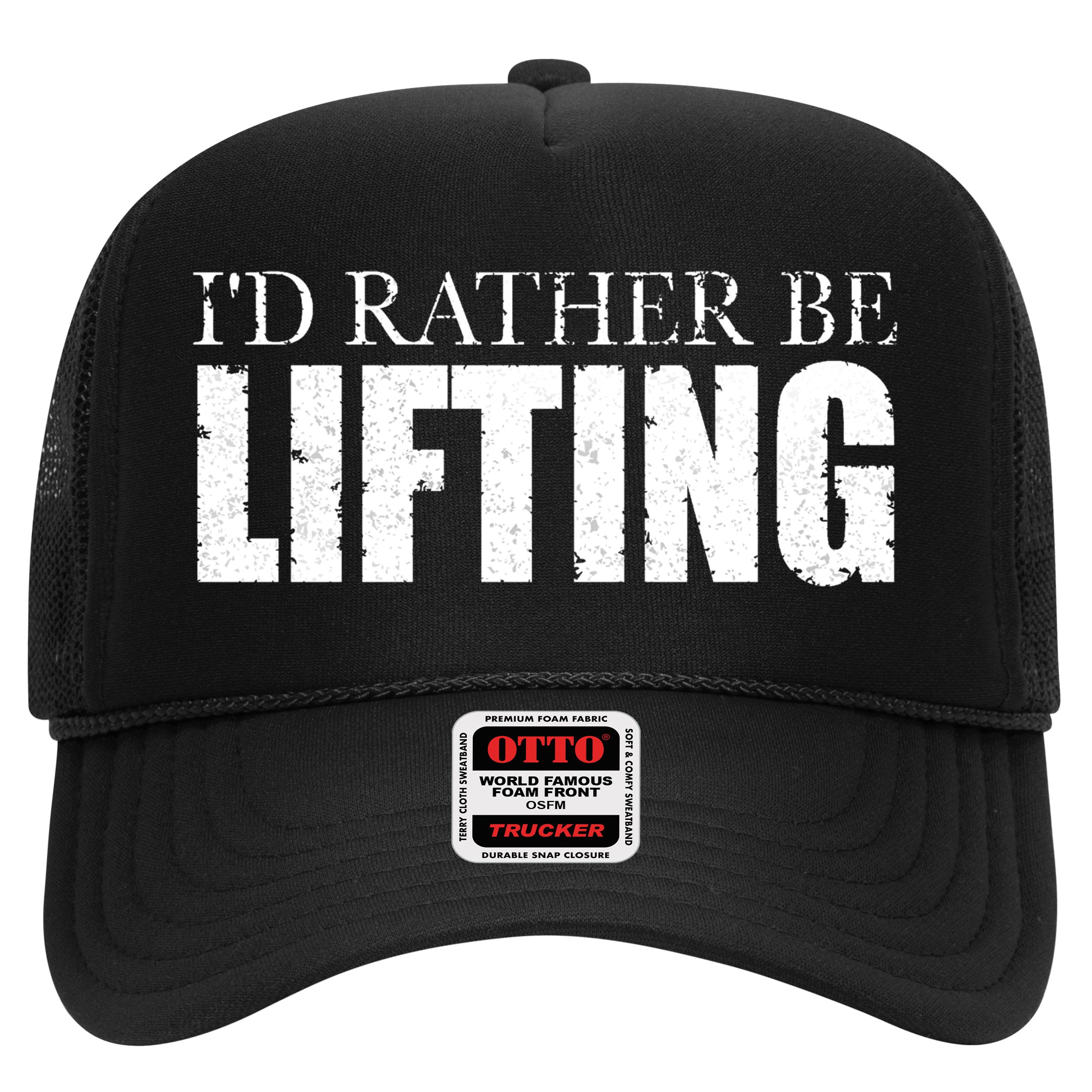 I'd Rather Be Lifting Funny Workout Gym Hat