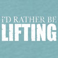 I'd Rather Be Lifting Funny Workout Gym Sueded Cloud Jersey T-Shirt