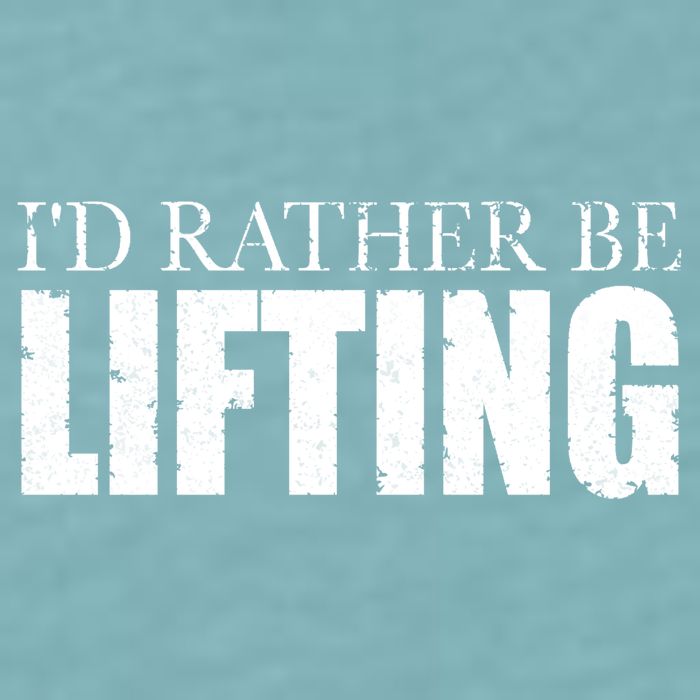 I'd Rather Be Lifting Funny Workout Gym Sueded Cloud Jersey T-Shirt