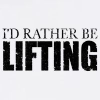 I'd Rather Be Lifting Funny Workout Gym Garment-Dyed Sweatshirt