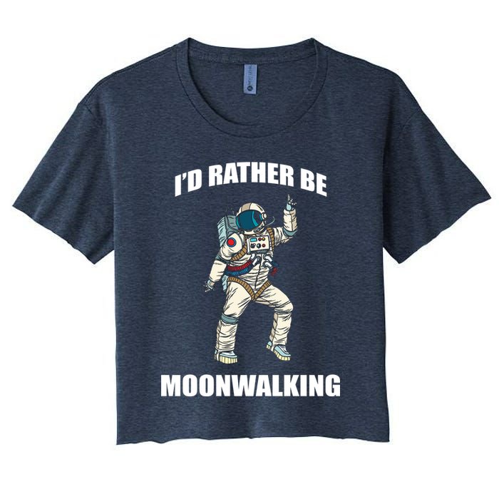 I'd Rather Be Moonwalking  Crop Top
