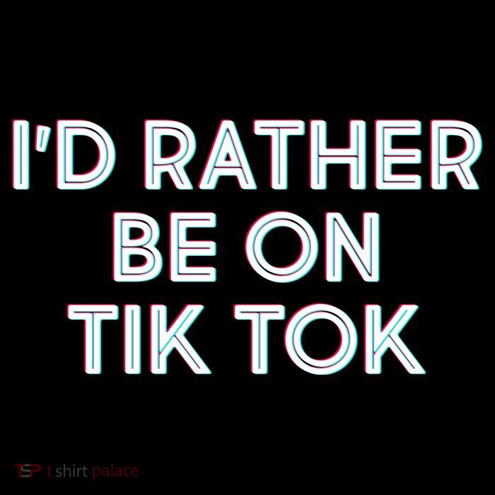 I'd Rather Be On Tik Tok Bag