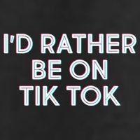 I'd Rather Be On Tik Tok Golf Towel