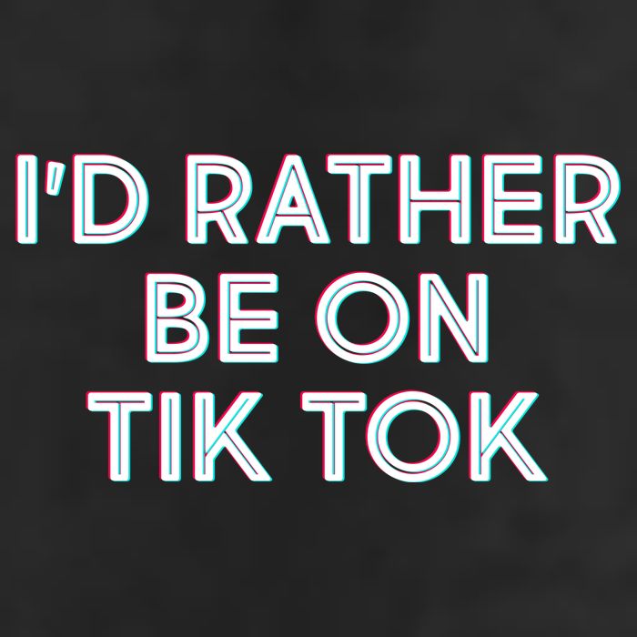 I'd Rather Be On Tik Tok Golf Towel