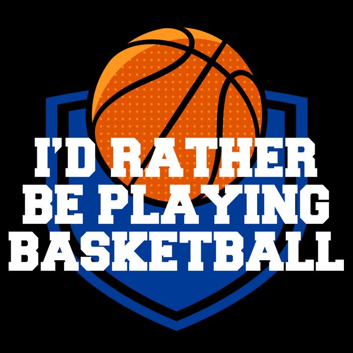 I'd Rather Be Playing Basketball Cooling Performance Long Sleeve Crew