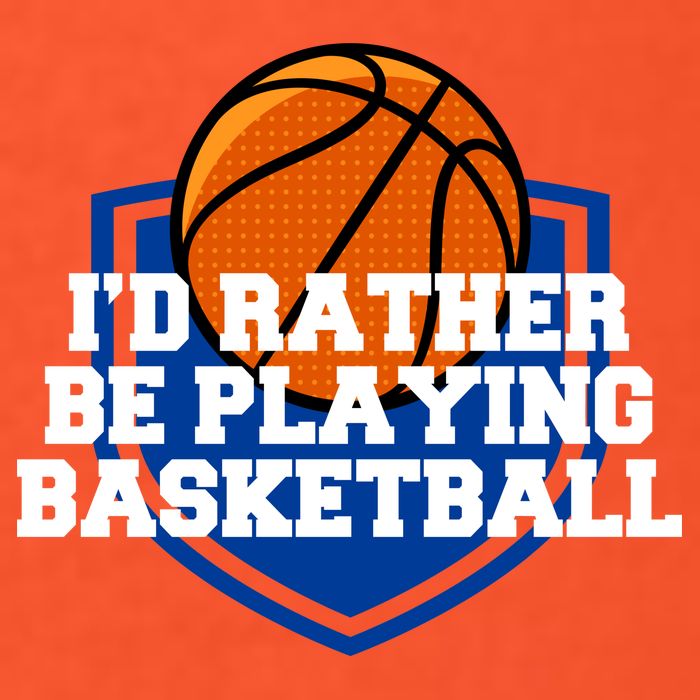 I'd Rather Be Playing Basketball Kids T-Shirt