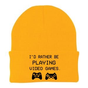 I'd Rather Be Playing Video Games Knit Cap Winter Beanie