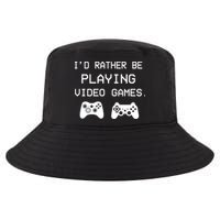 I'd Rather Be Playing Video Games Cool Comfort Performance Bucket Hat
