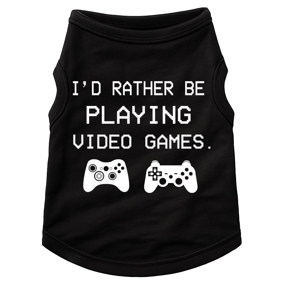 I'd Rather Be Playing Video Games Doggie Tank