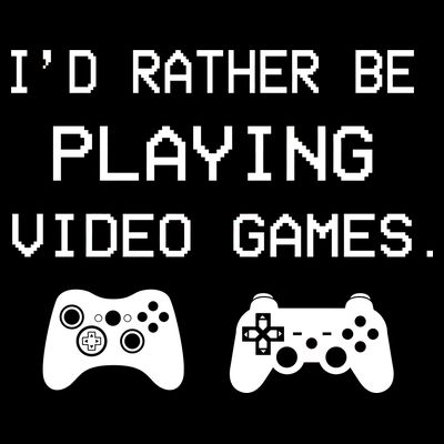 I'd Rather Be Playing Video Games T-Shirt