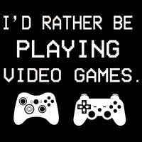 I'd Rather Be Playing Video Games Drawstring Bag