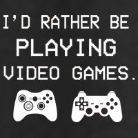 I'd Rather Be Playing Video Games 25L Jumbo Tote