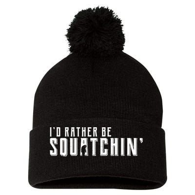 I'd Rather be Squatchin Pom Pom 12in Knit Beanie