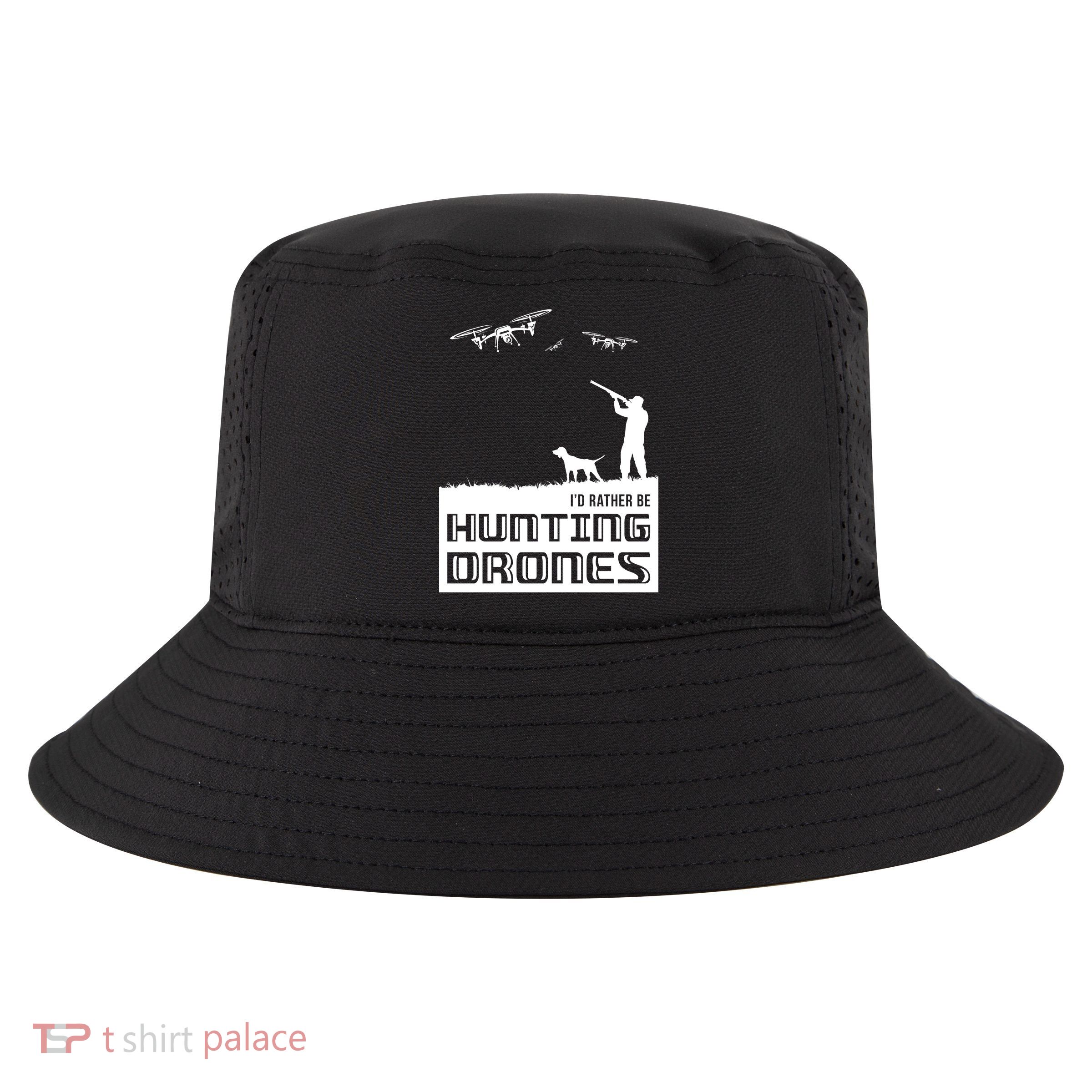 I'd Rather Hunting Drones Cool Comfort Performance Bucket Hat