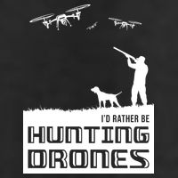 I'd Rather Hunting Drones Adult Drive Performance Visor
