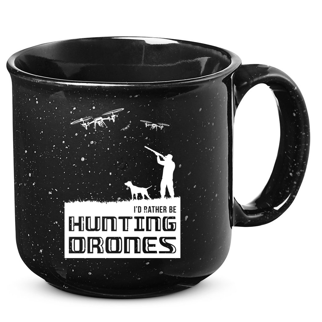 I'd Rather Hunting Drones 15oz Campfire Ceramic Mug