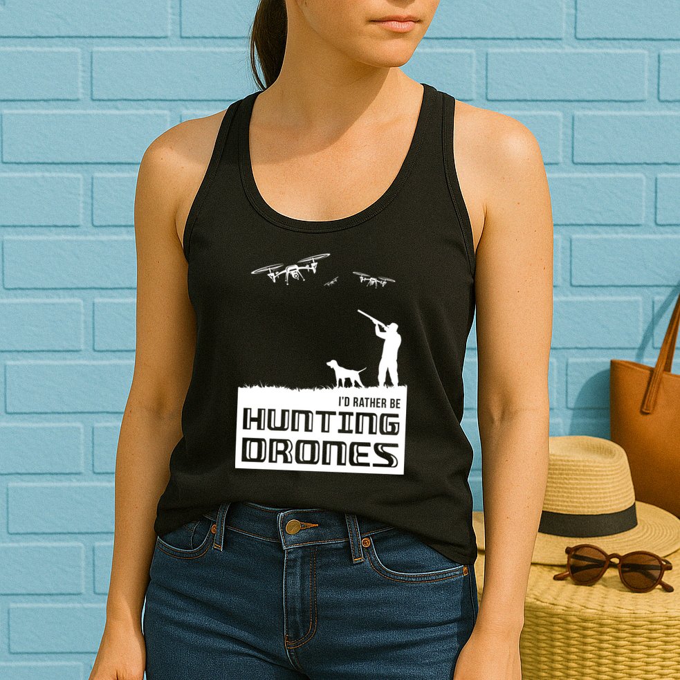 I'd Rather Hunting Drones Womens Tank Top