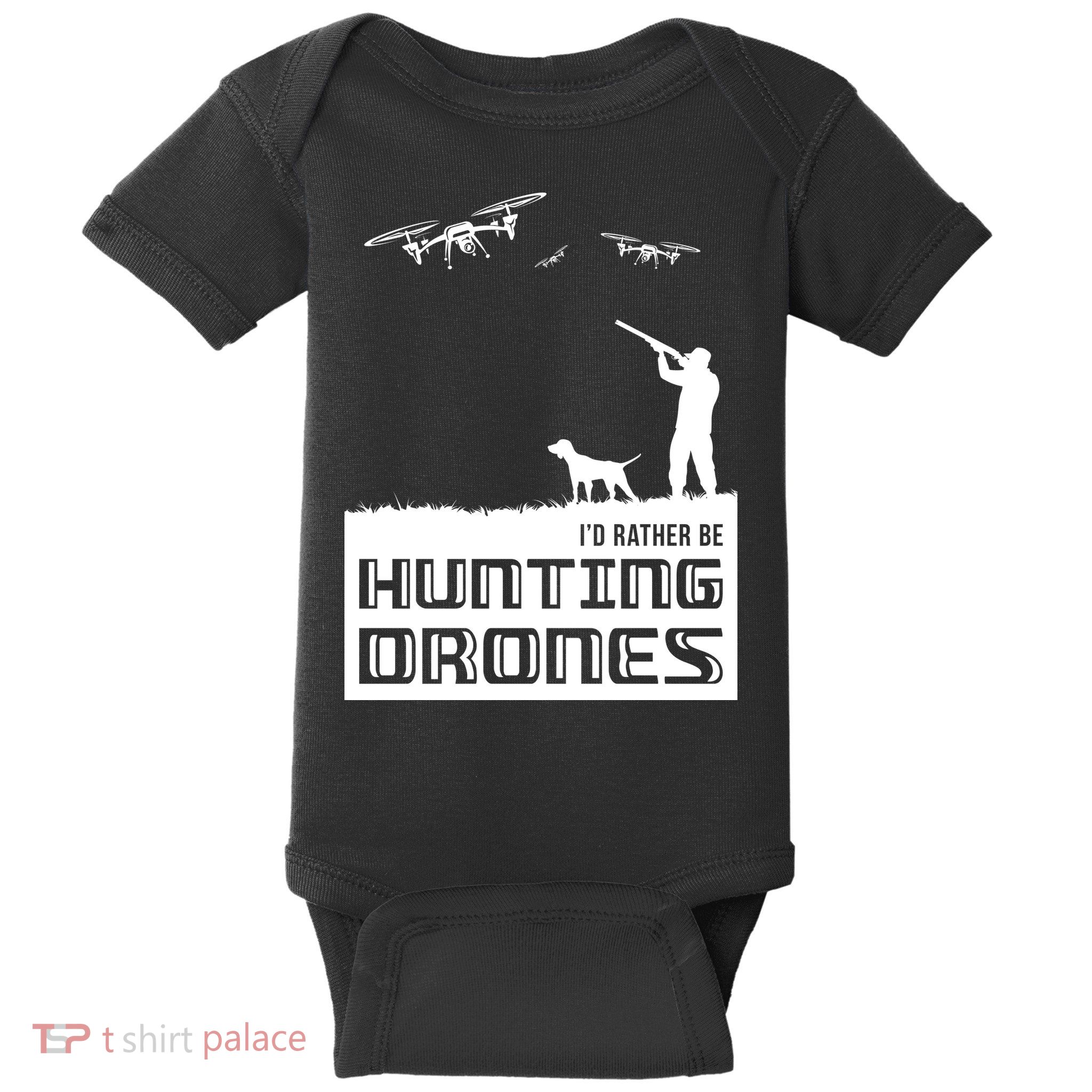 I'd Rather Hunting Drones Baby Bodysuit