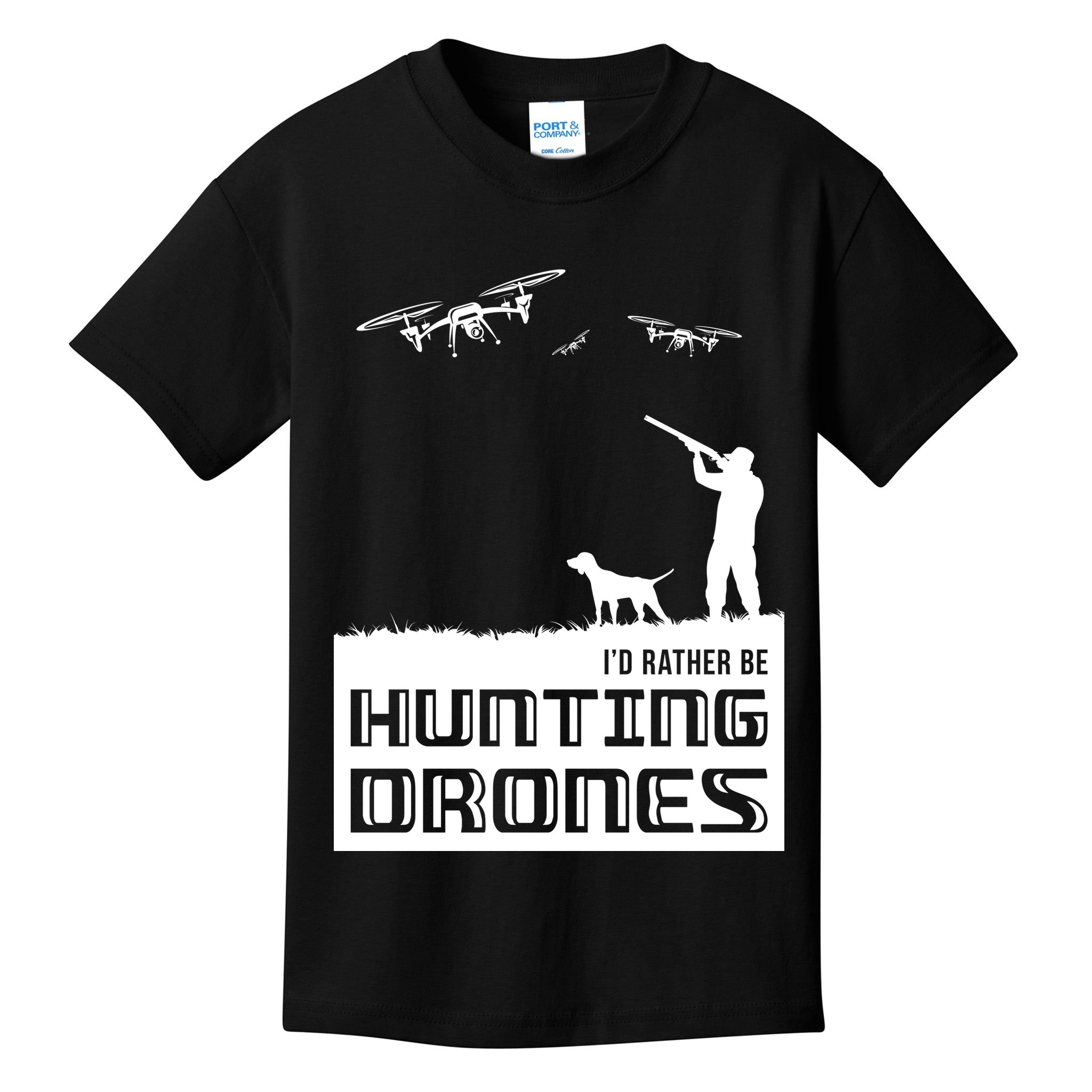 I'd Rather Hunting Drones Kids T-Shirt