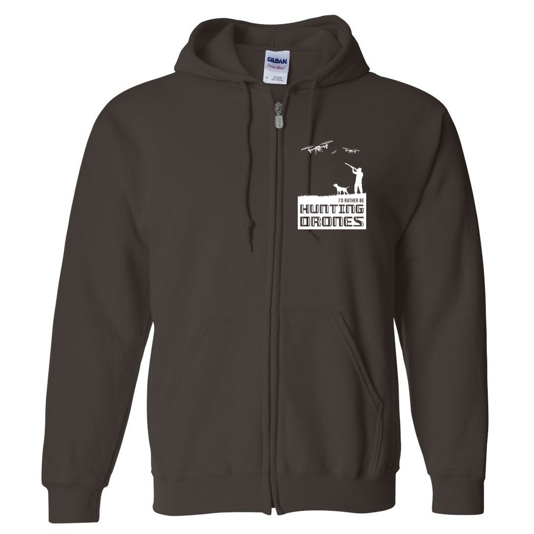 I'd Rather Hunting Drones Full Zip Hoodie