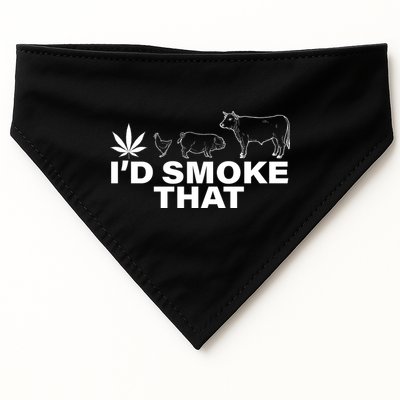 I'd Smoke That Pot Head Marijuana USA-Made Doggie Bandana