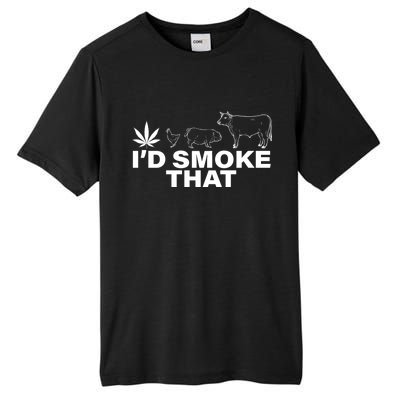 I'd Smoke That Pot Head Marijuana Tall Fusion ChromaSoft Performance T-Shirt