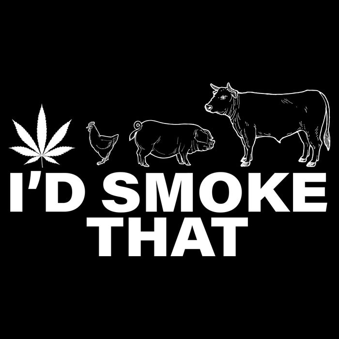I'd Smoke That Pot Head Marijuana Drawstring Bag