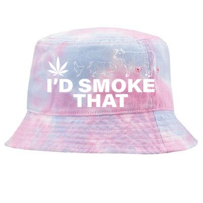 I'd Smoke That Pot Head Marijuana Tie-Dyed Bucket Hat