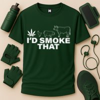 I'd Smoke That Pot Head Marijuana Cooling Performance Crew T-Shirt