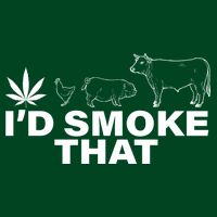 I'd Smoke That Pot Head Marijuana Cooling Performance Crew T-Shirt