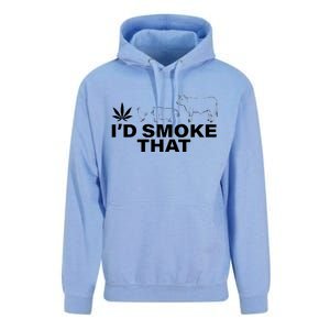 I'd Smoke That Pot Head Marijuana Unisex Surf Hoodie