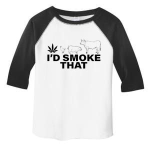 I'd Smoke That Pot Head Marijuana Toddler Fine Jersey T-Shirt