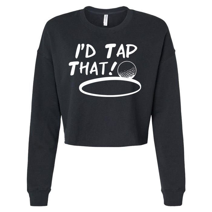 I'd Tap That Cropped Pullover Crew
