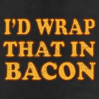 I'd Wrap That In Bacon 7 Panel Mesh Trucker Snapback Hat