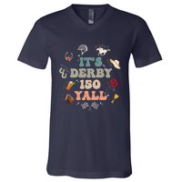 ItS Derby 150 Yall 150th Horse Racing Ky Derby Day Vintage V-Neck T-Shirt