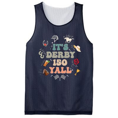 ItS Derby 150 Yall 150th Horse Racing Ky Derby Day Vintage Mesh Reversible Basketball Jersey Tank