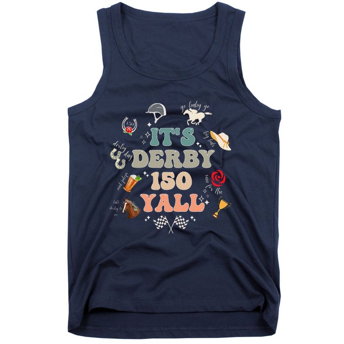 ItS Derby 150 Yall 150th Horse Racing Ky Derby Day Vintage Tank Top