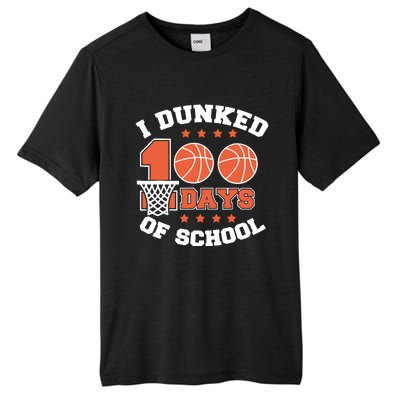 I Dunked 100 Days Of School Basketball Lover Teacher Student Tall Fusion ChromaSoft Performance T-Shirt