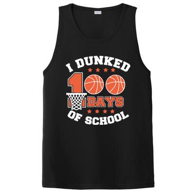 I Dunked 100 Days Of School Basketball Lover Teacher Student PosiCharge Competitor Tank