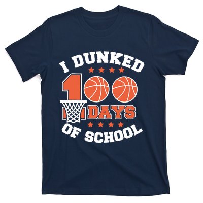 I Dunked 100 Days Of School Basketball Lover Teacher Student T-Shirt