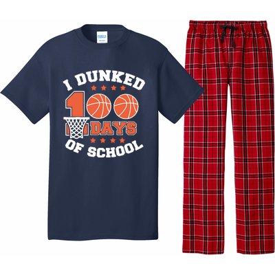 I Dunked 100 Days Of School Basketball Lover Teacher Student Pajama Set