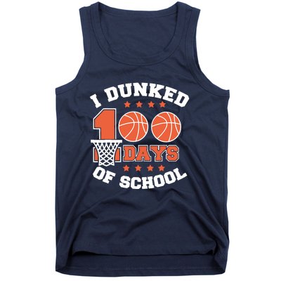 I Dunked 100 Days Of School Basketball Lover Teacher Student Tank Top