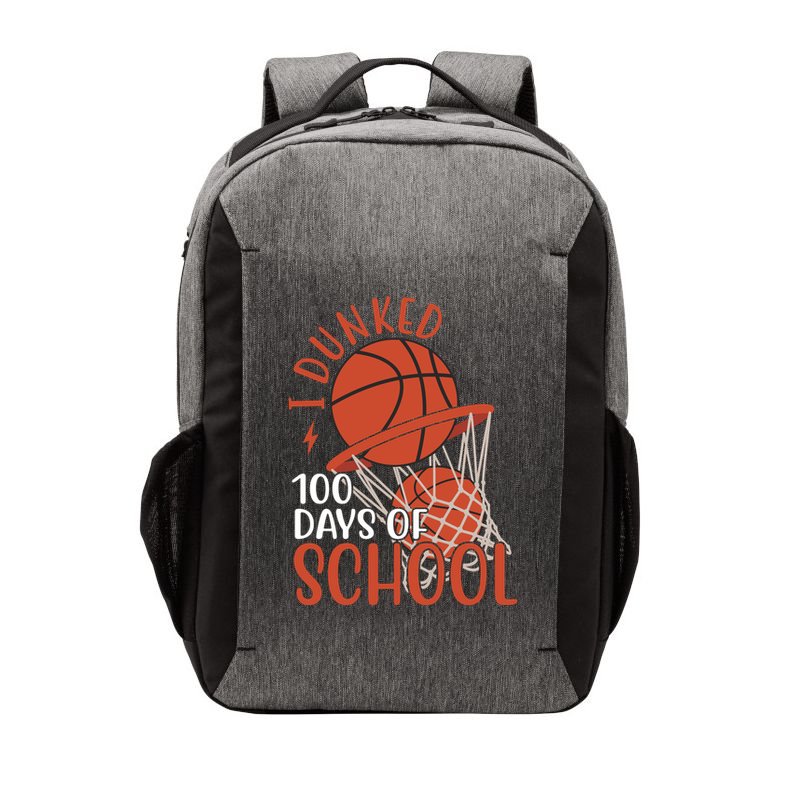 I Dunked 100 Days Of School Basketball Vector Backpack
