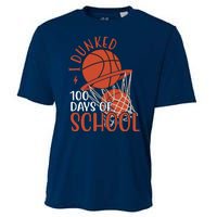 I Dunked 100 Days Of School Basketball Cooling Performance Crew T-Shirt