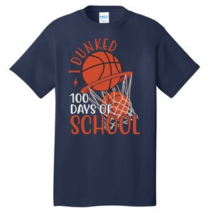 I Dunked 100 Days Of School Basketball Tall T-Shirt